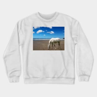 Horse on the Beach Crewneck Sweatshirt